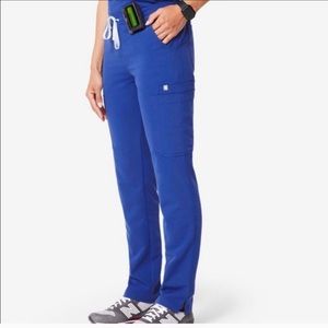 Figs - Winning Blue - Yola Scrub Pants - S Tall